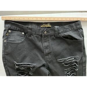 Maxi Milian Distressed Black Skinny Jeans 38/34 Gently Used